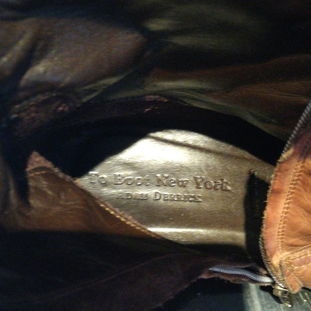 To Boot Brown Leather Boots Men's Size 8 1/2 - Picture 8 of 9